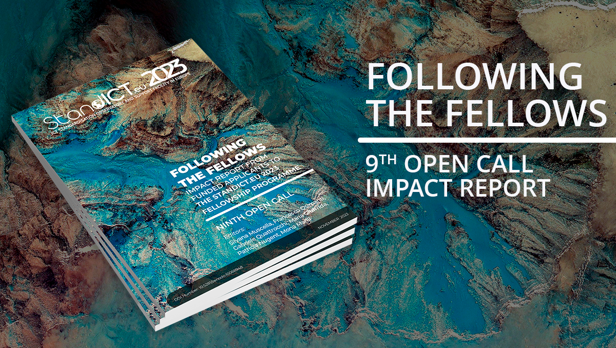 The StandICT.eu 2023 Programme has awarded 40 fellowships to fellows, focusing on five policy areas: foundational drivers, key enablers and security, societal challenges, innovation for digital single market, and sustainable growth. The ninth Open Call, launched on December 15th, 2022, targeted European ICT standardisation experts on priority topics like IoT, Cloud, and Edge. The fellowships were awarded in areas such as cybersecurity, AI, 5G/6G, cloud, open source, digital product passport, circular econom