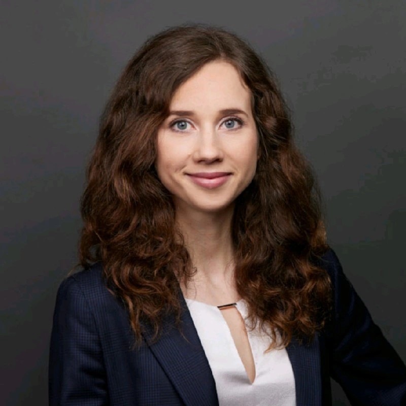 woman against grey background