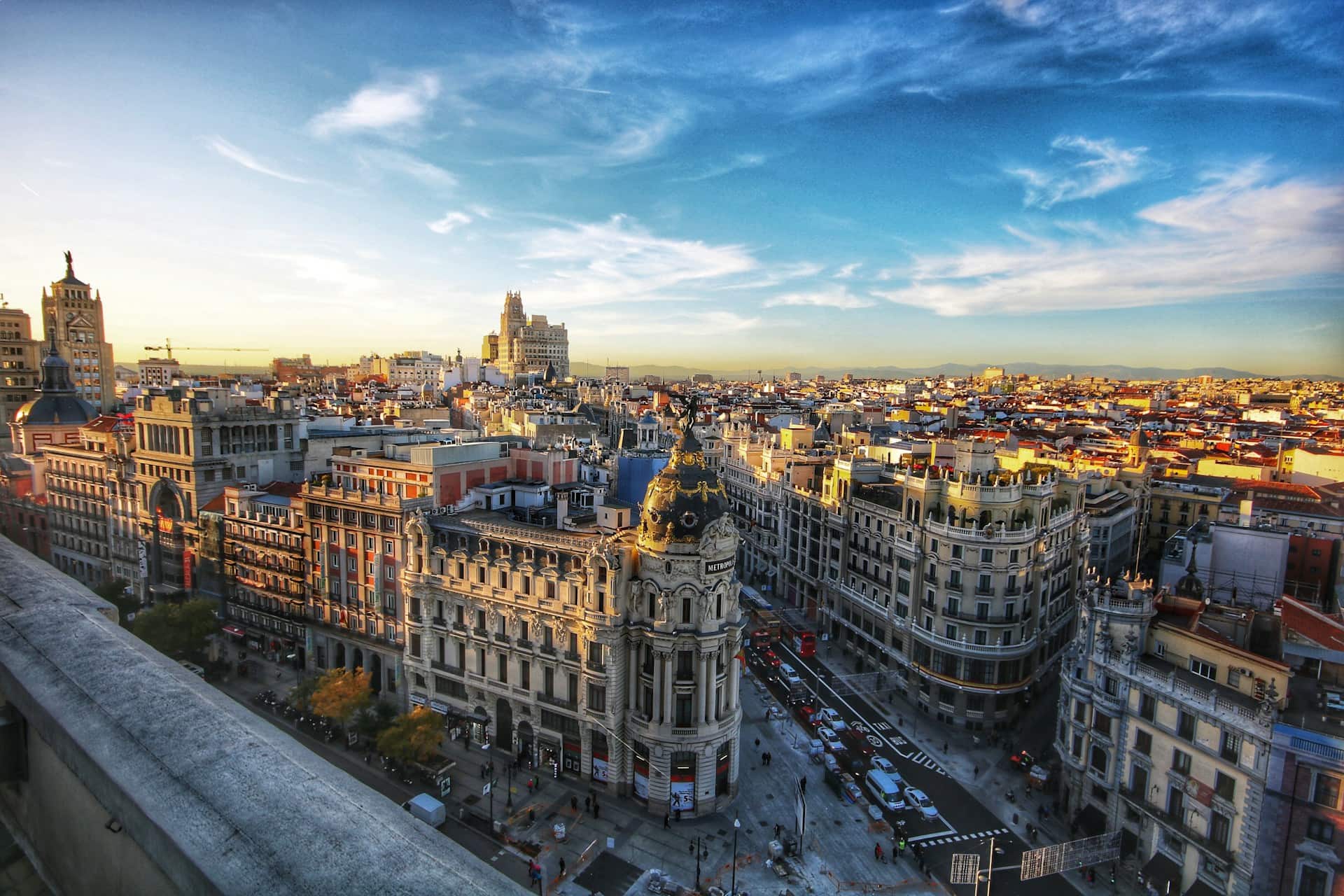 overview madrid buildings