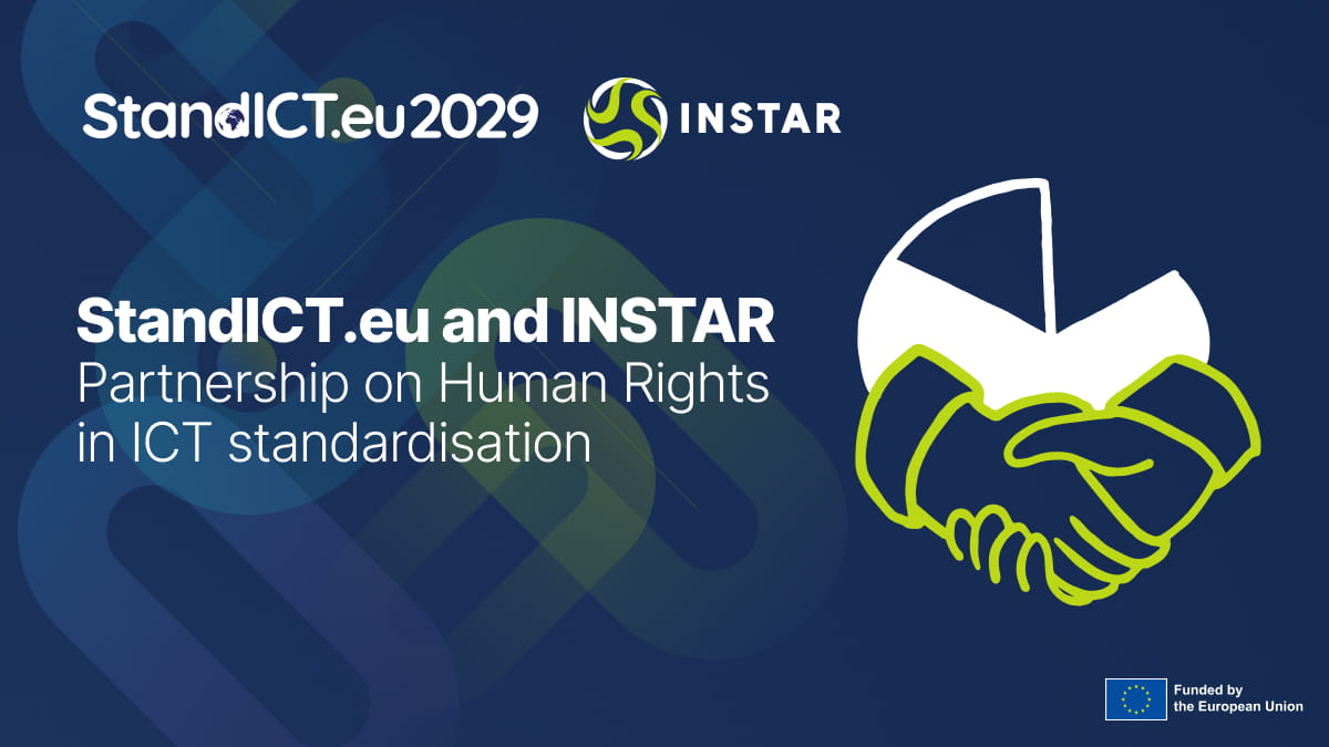 StandICT.eu and INSTAR announce their partnership to strengthen Human Rights considerations in ICT standardisation