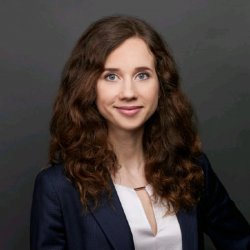 woman against grey background